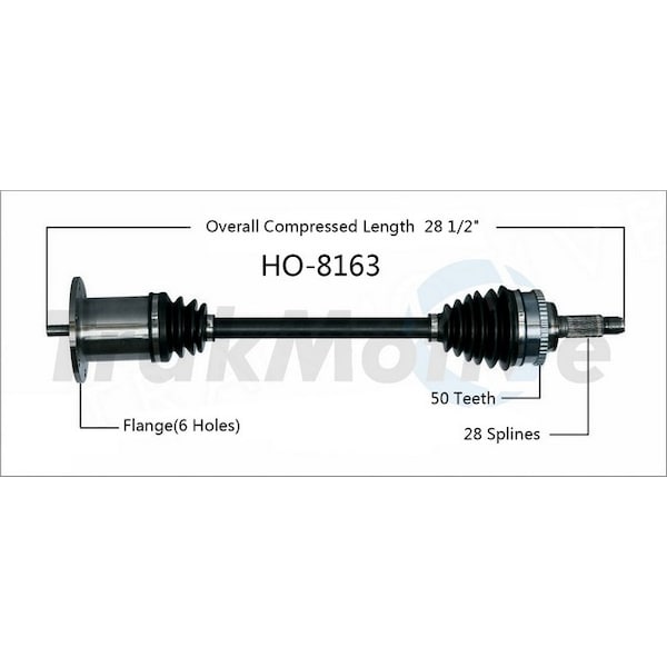 Surtrack Axle Cv Axle Shaft, Ho-8163 HO-8163 - main